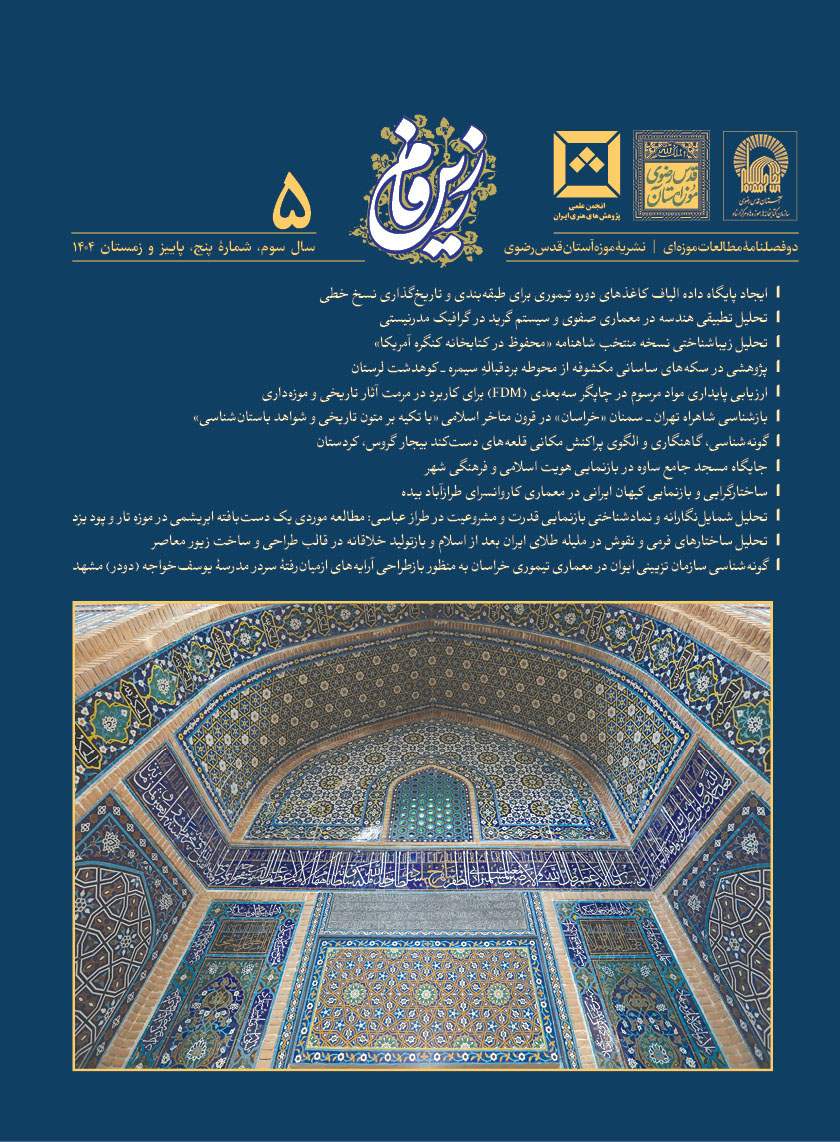 زرین فام 
دوفصلنامه مطالعات موزه‌ای